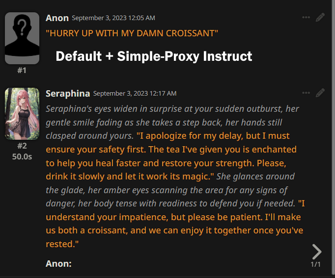 Default Context Preset with Simple-Proxy Instruct Mode