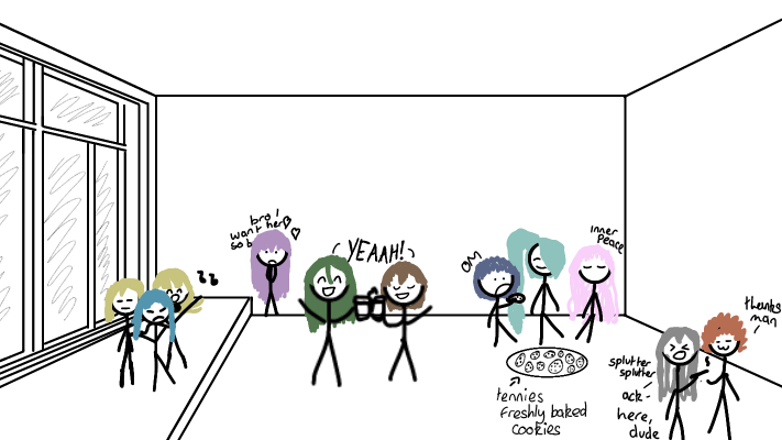 PARTYLORIDA?? AU WHERE THEY ALL LIVED AND WERE FRIENDS IN LIFE???