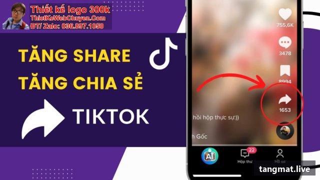 Dịch vụ tăng share Tiktok tại Tangmat.live