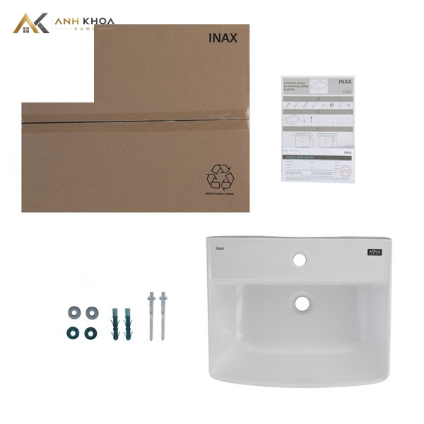 Mo hop chau rua Inax L-312V
