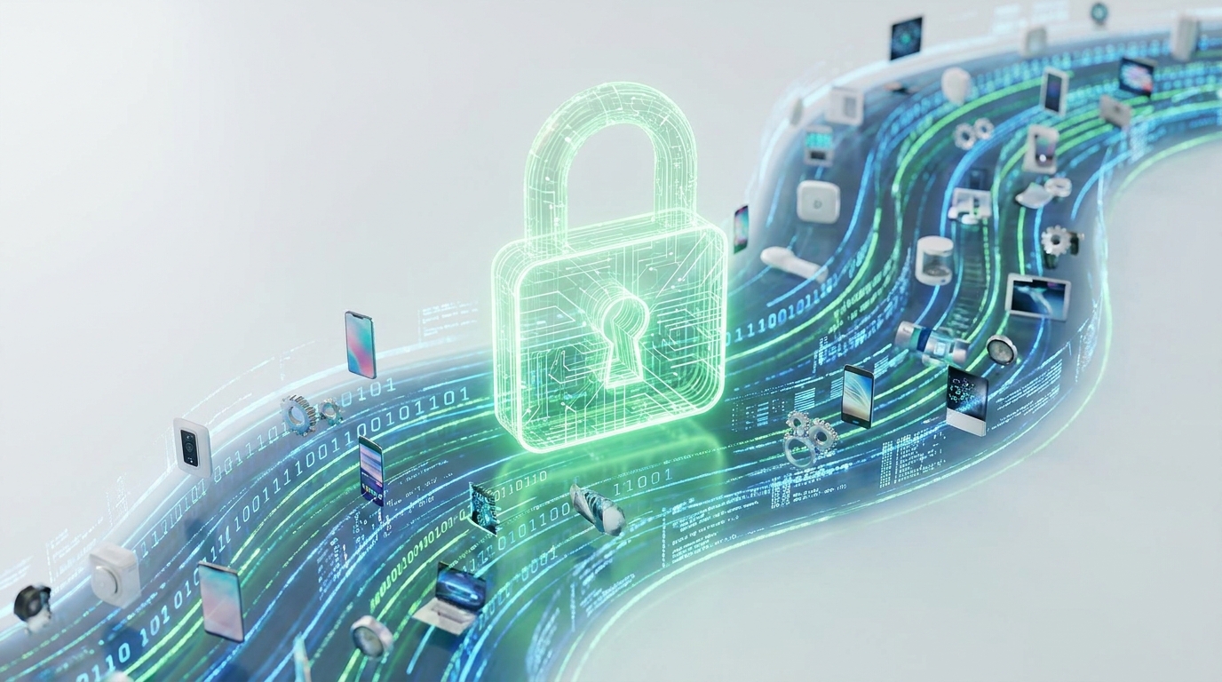 Digital padlock symbolizing AI trust and data integrity in ecommerce.
