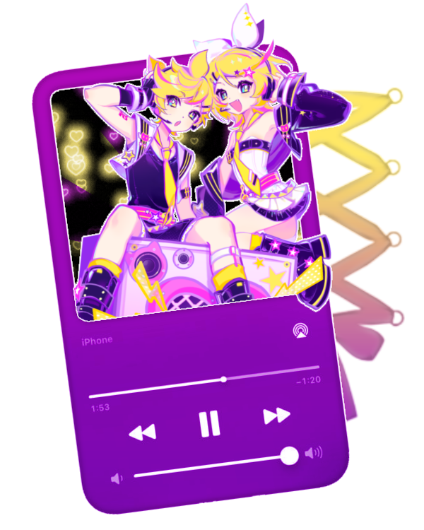 rin and len fron muse dash! creds bpddolli on tumblr