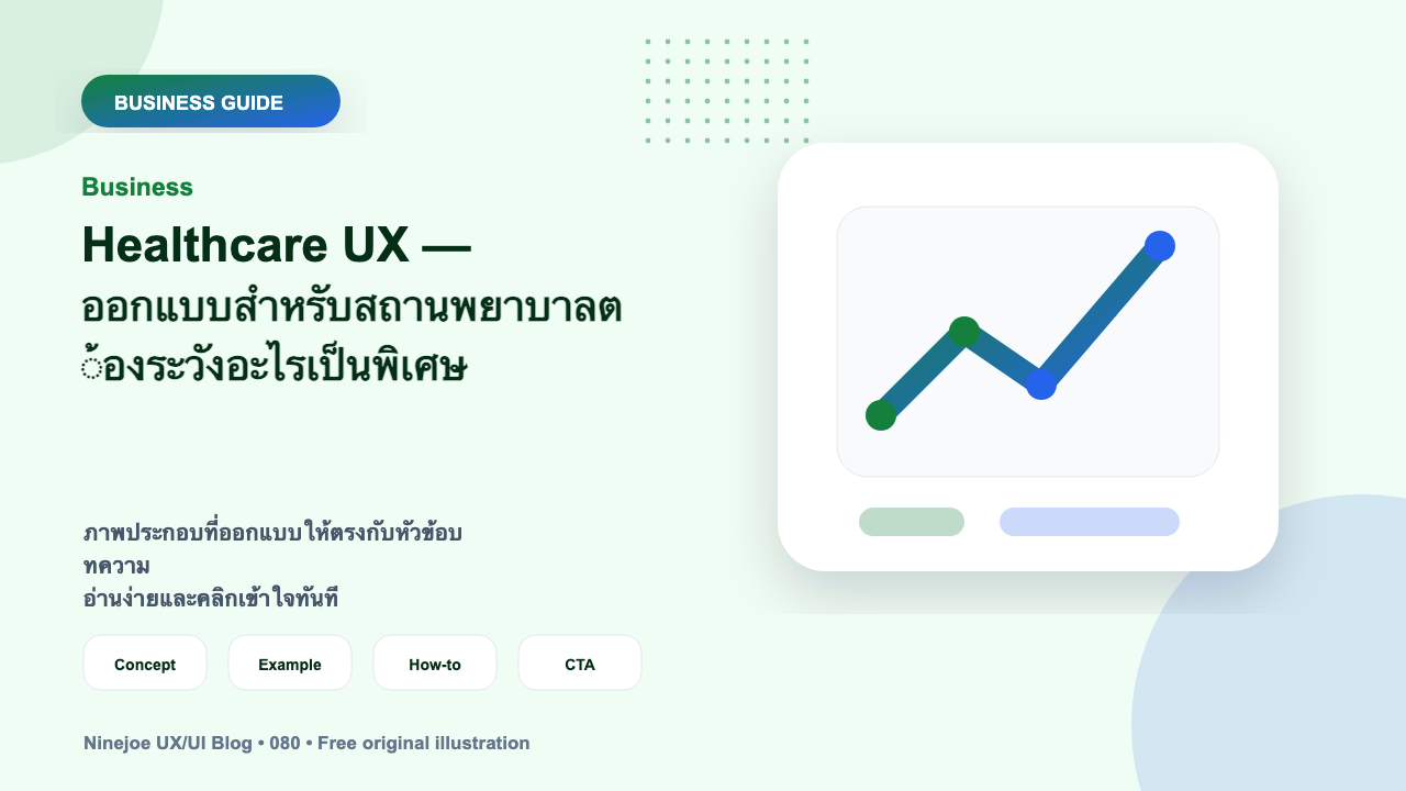 Healthcare UX — ออกแบบสำหรับสถานพยาบาลต้องระวังอะไรเป็นพิเศษ