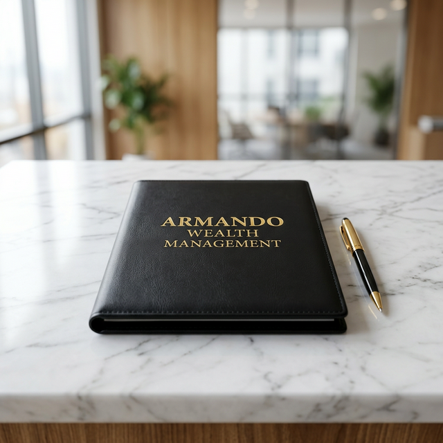 Armando Wealth Management Marble Desk