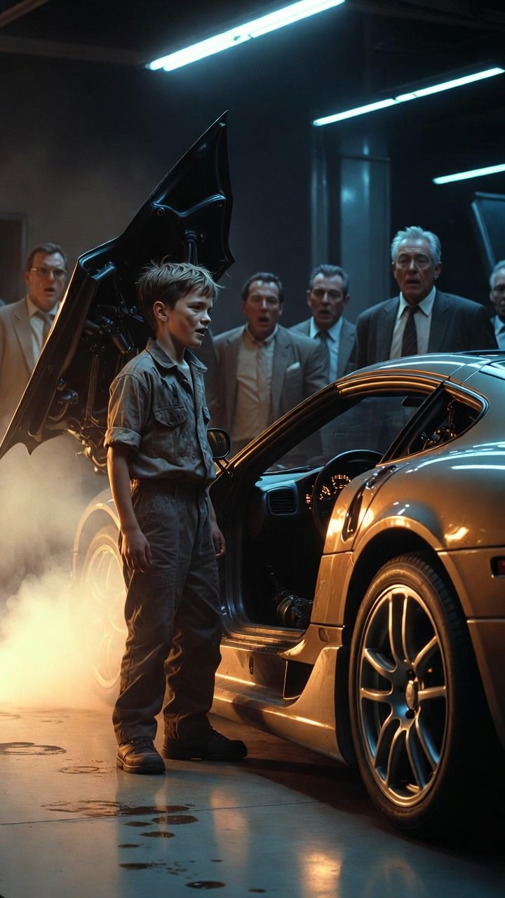 The Dirty Boy They Tried to Stop… Until the Engine Roared to Life
