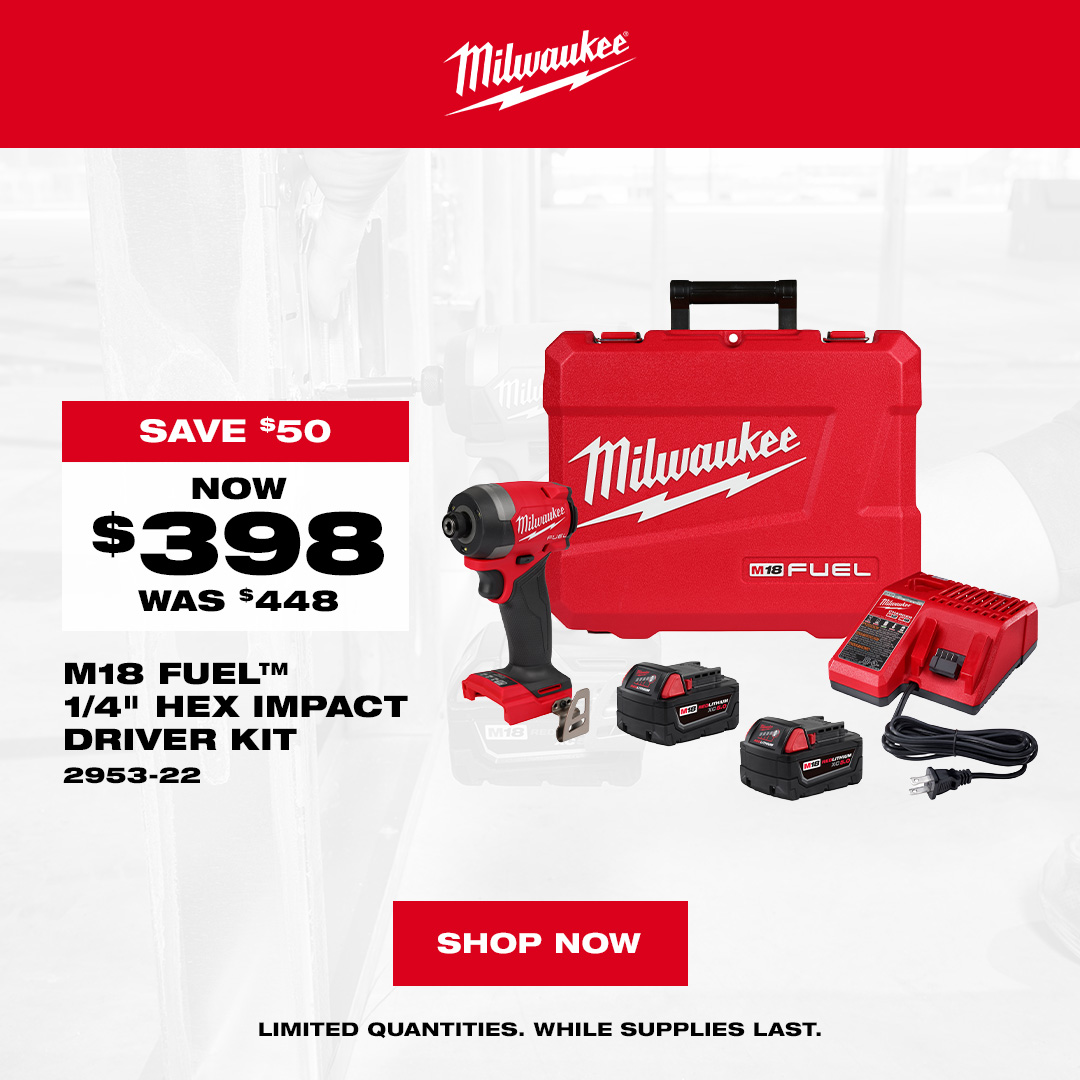 Milwaukee 2953-22 - M18 FUEL Hex Impact Driver Kit - Special Offer