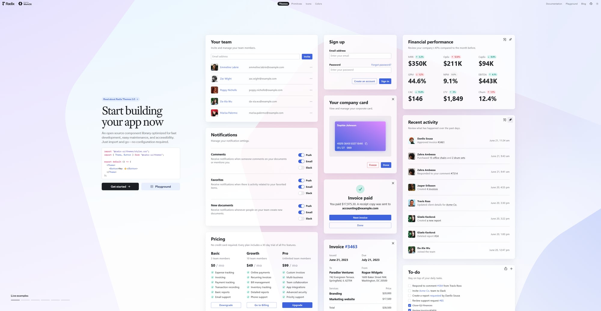 Radix UI 공식 사이트
