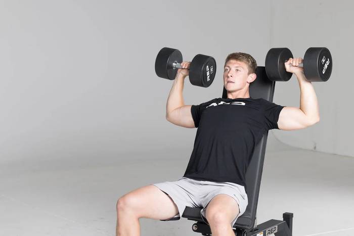 Dumbbell shoulder press tutorial Armorfit