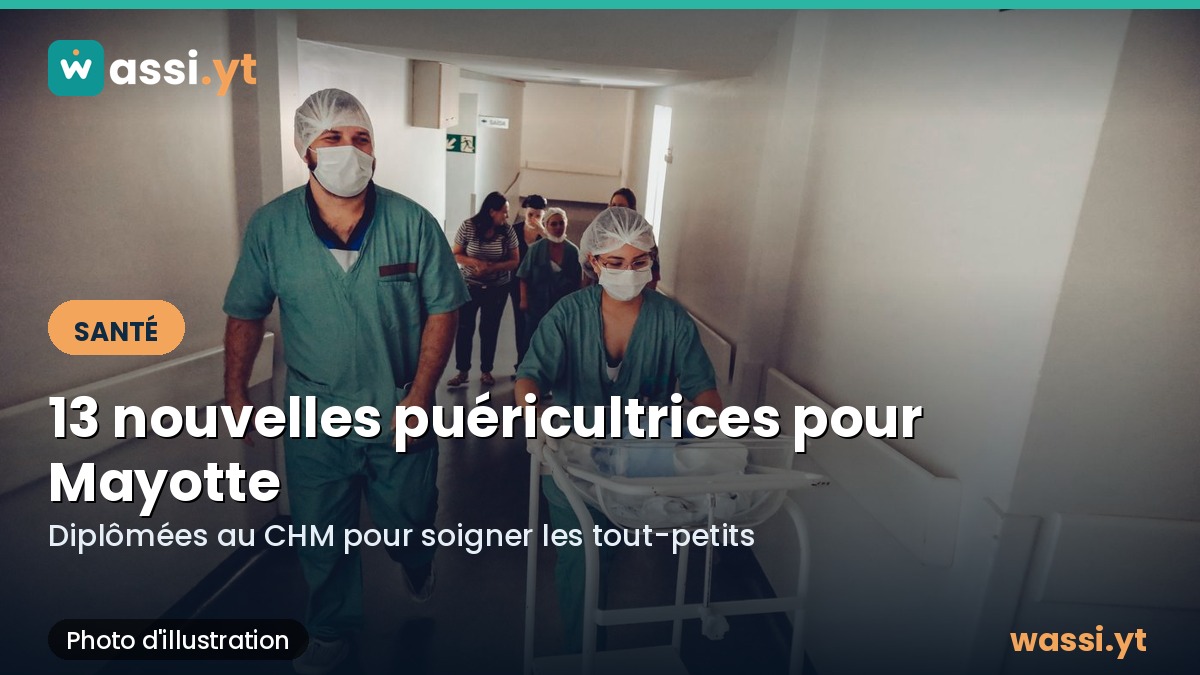 Santé à Mayotte : 13 nouveaux professionnels de la petite enfance diplômés au CHM