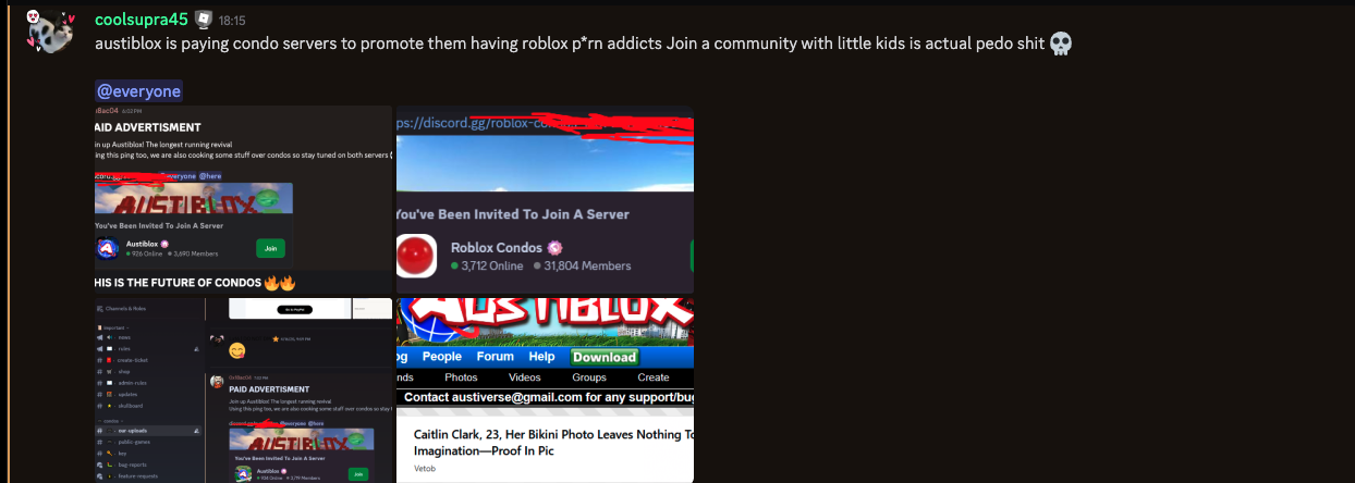 screenshot from the pekora server