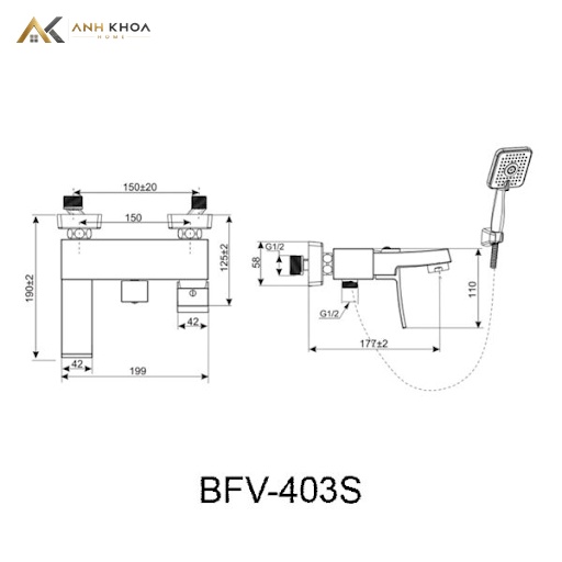 ban ve sen tam inax BFV-403S nong lanh masage