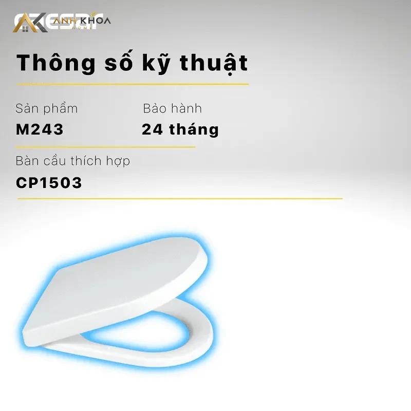 nap bon cau caesar m243 abs mau trang