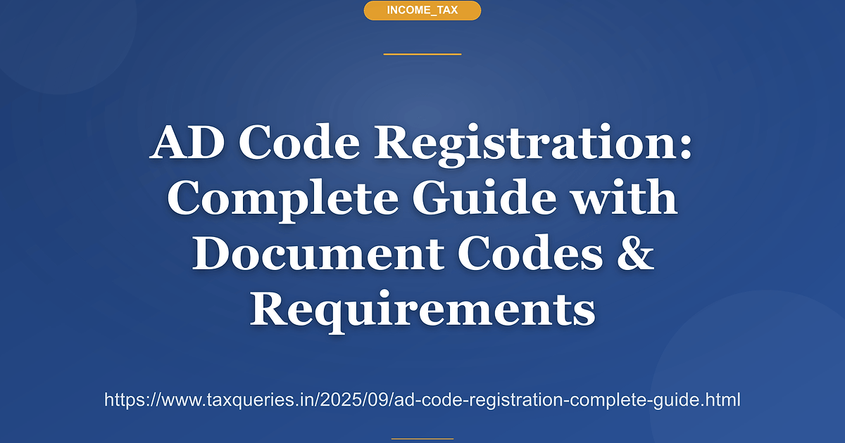 AD Code Registration: Complete Guide with Document Codes & Requirements Editorial illustration for AD Code Registration: Complete Guide with Document Codes & Requirements