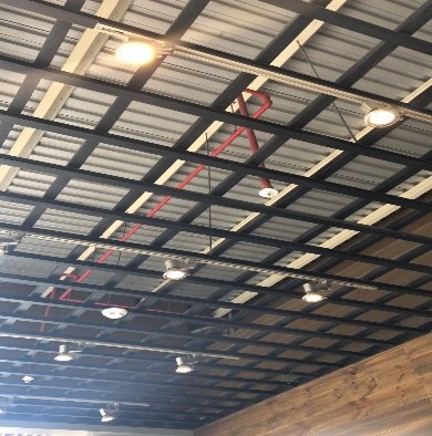Rociadores Instalados en Techos Nubosos