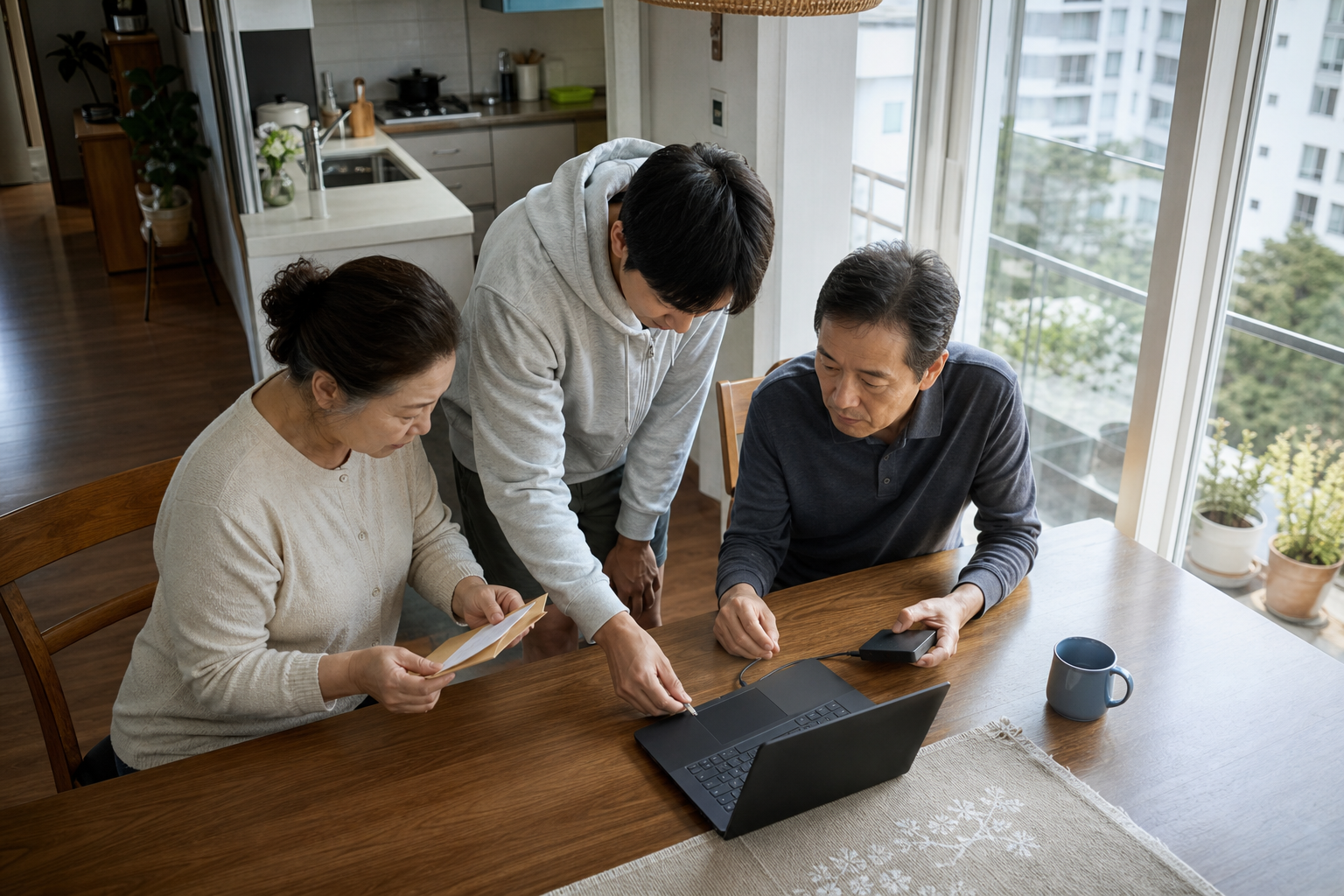 Windows 복구 실행 전 백업과 전원 및 BitLocker 복구 키를 점검하는 장면