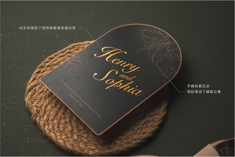 婚卡喜帖 - 經典可可 商品圖4