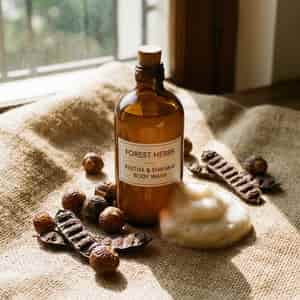 Herbal body wash