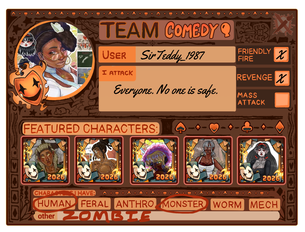 My Art Fight card!