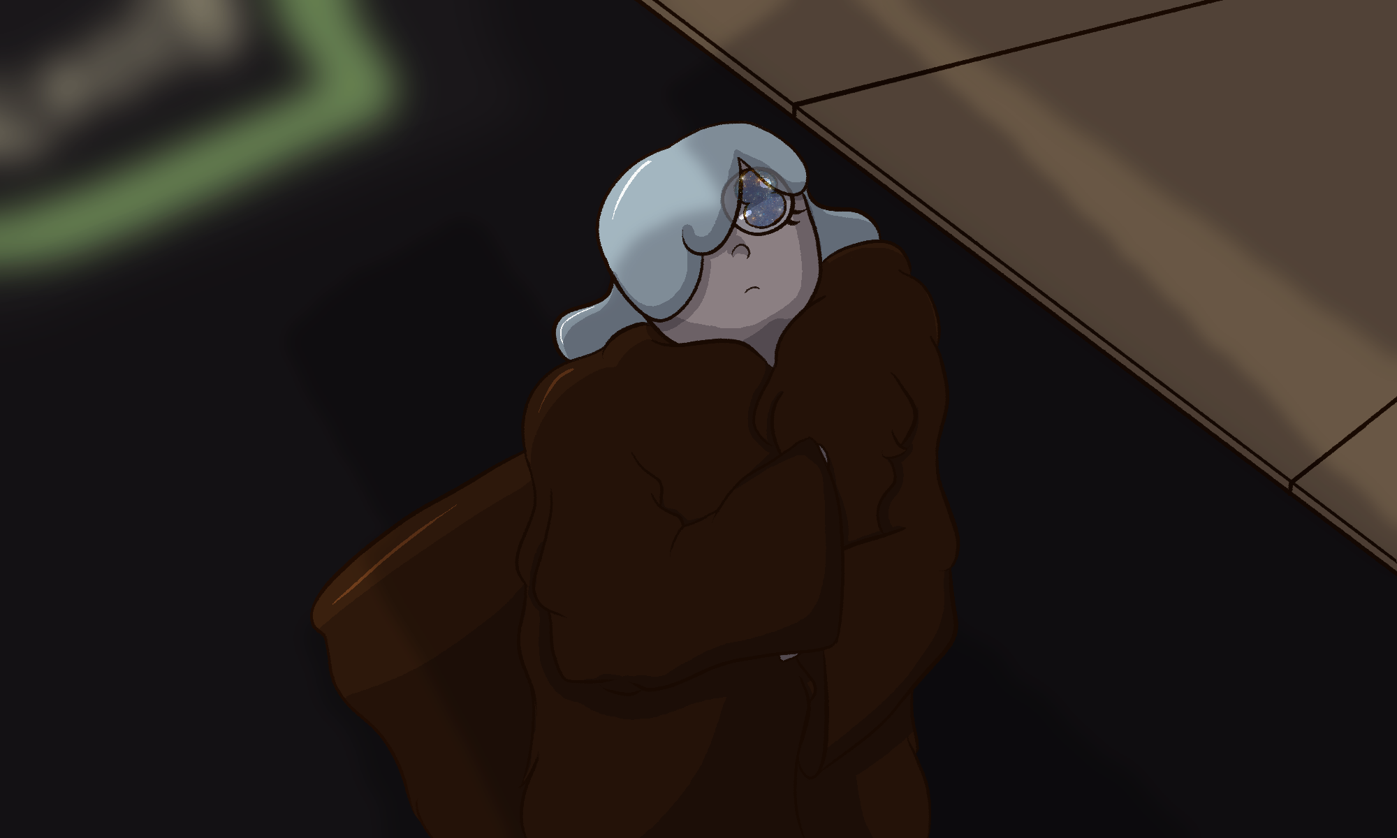 Art by digitaljesterx3. Young Hax looking up at the stone tower