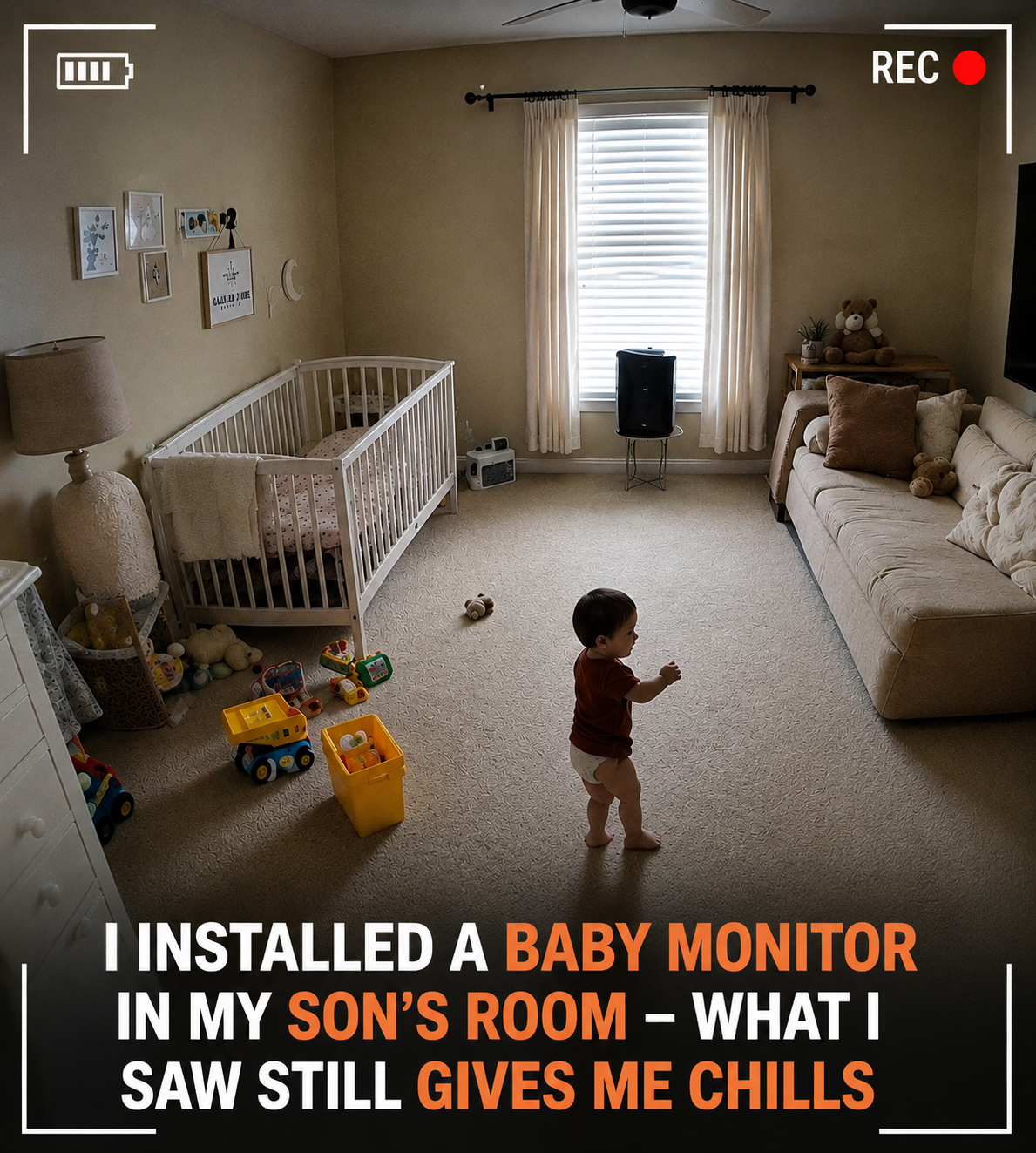 Baby in nursery being monitored — I Was 10 Steps Away