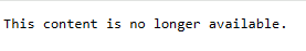 This content is no longer available.