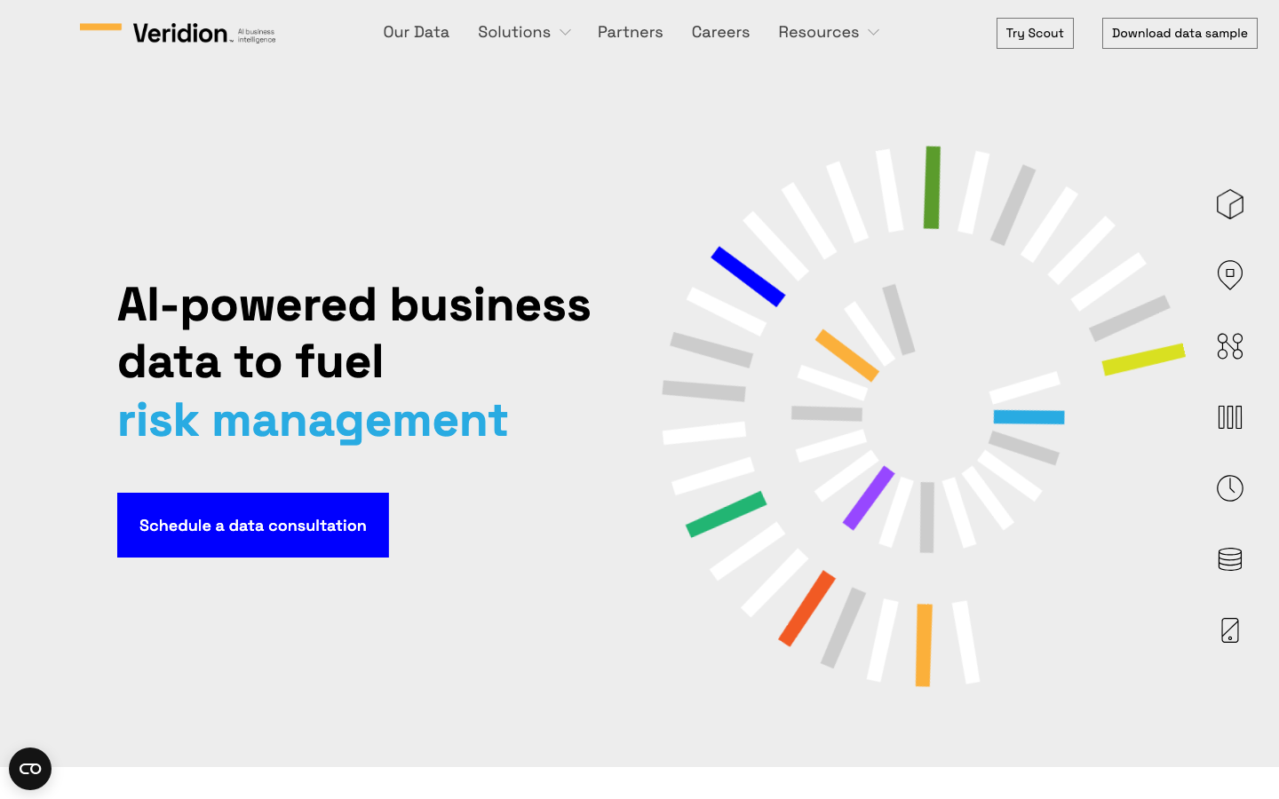 Veridion homepage