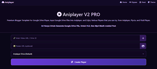 Aniplayer V 2 Beta - Premium Blogger Template For Player