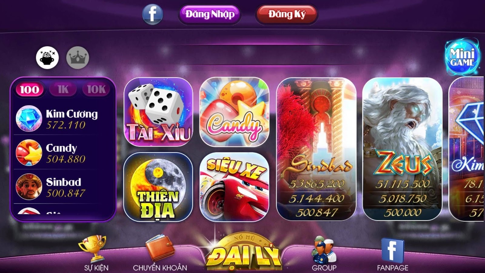 Nổ hũ - Giao diện trò chơi với thiết kế đồ họa sống động