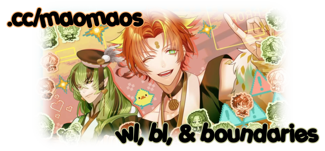 .cc/maomaos : whitelist, blacklist, and boundaries