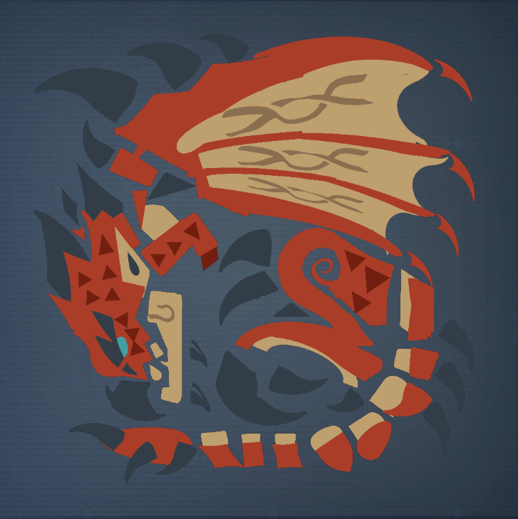 Monster Hunter Rathalos by @Mizee525