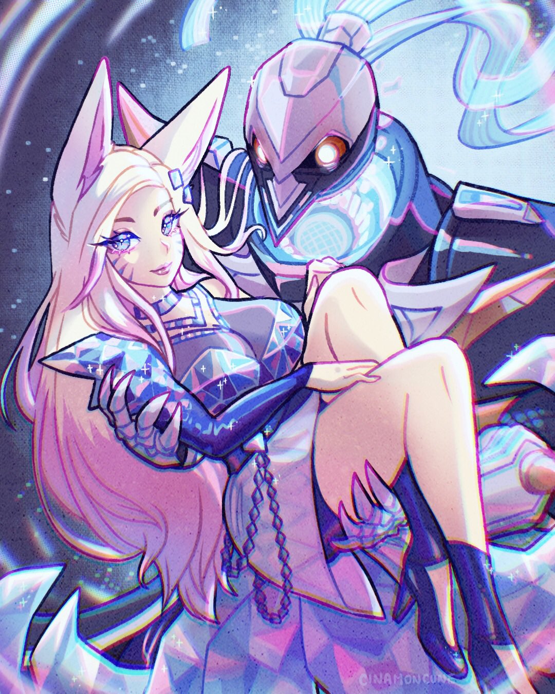 Ahri, K/DA version, from League of Legends by cinamoncune