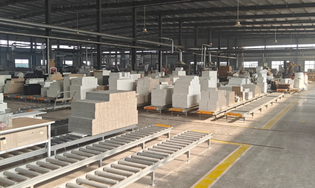 Factory workshop and production lines