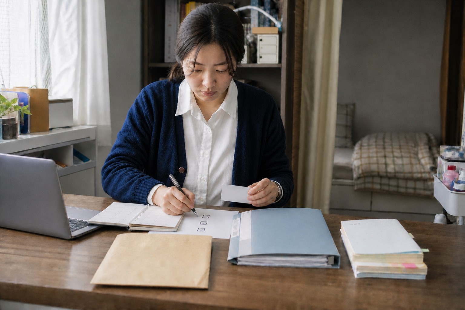 응시자격 서류를 제출한 뒤 확인 상태까지 점검하는 모습