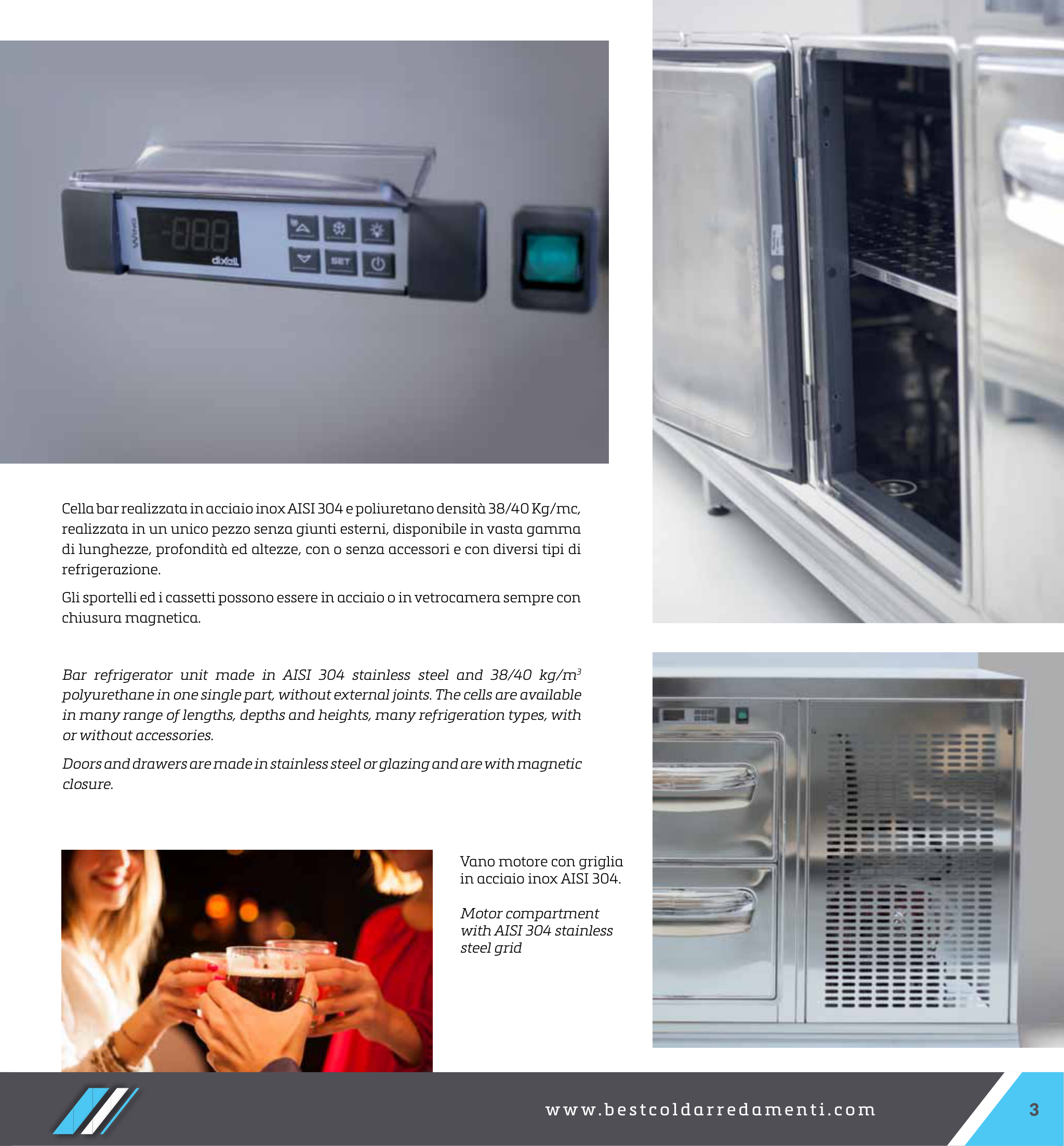 Schiță detalii constructive și grilaje inox AISI 304