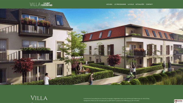thiết kế trang web đẹp cùng Markdao Agency - Villa Saint Ferdinand