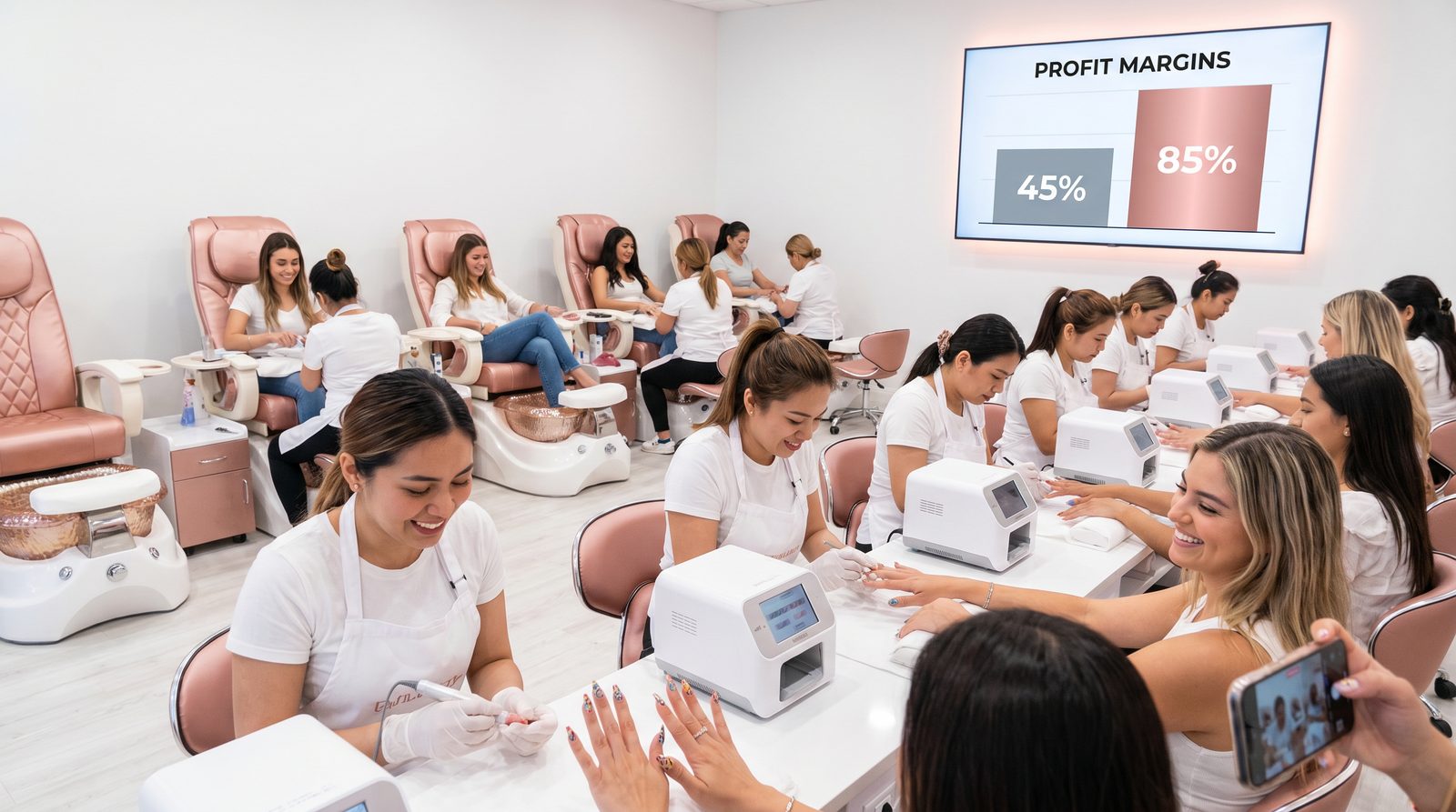nail salon profit margin — Nail Salon Profit Margin: Adding a Printer