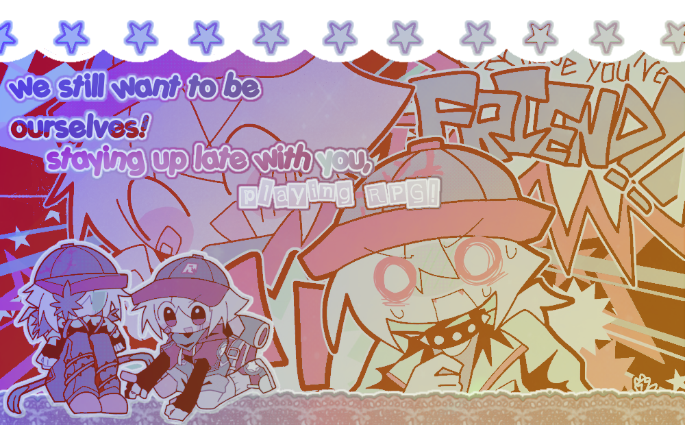 we still want to be ourselves! staying up late with you, playing RPG! (Mafumafu RPG Lyrics)
