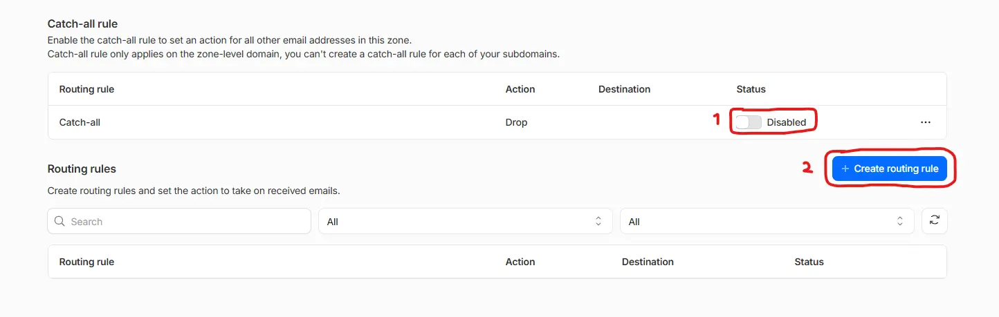 Membuat routing rule di Cloudflare
