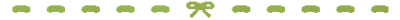 pixel of a green lace bow divider
