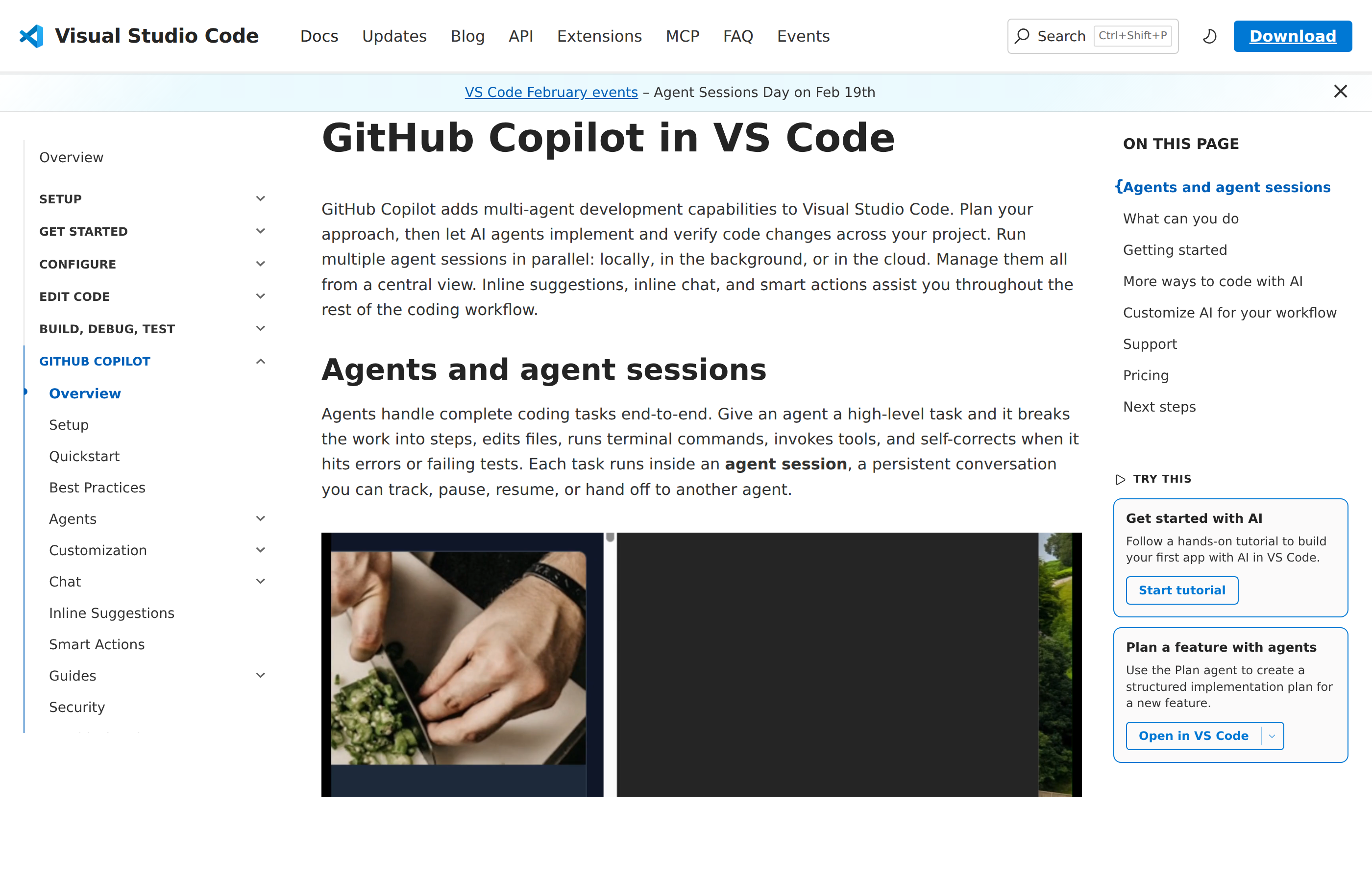 VS Code에서 Copilot 사용 화면