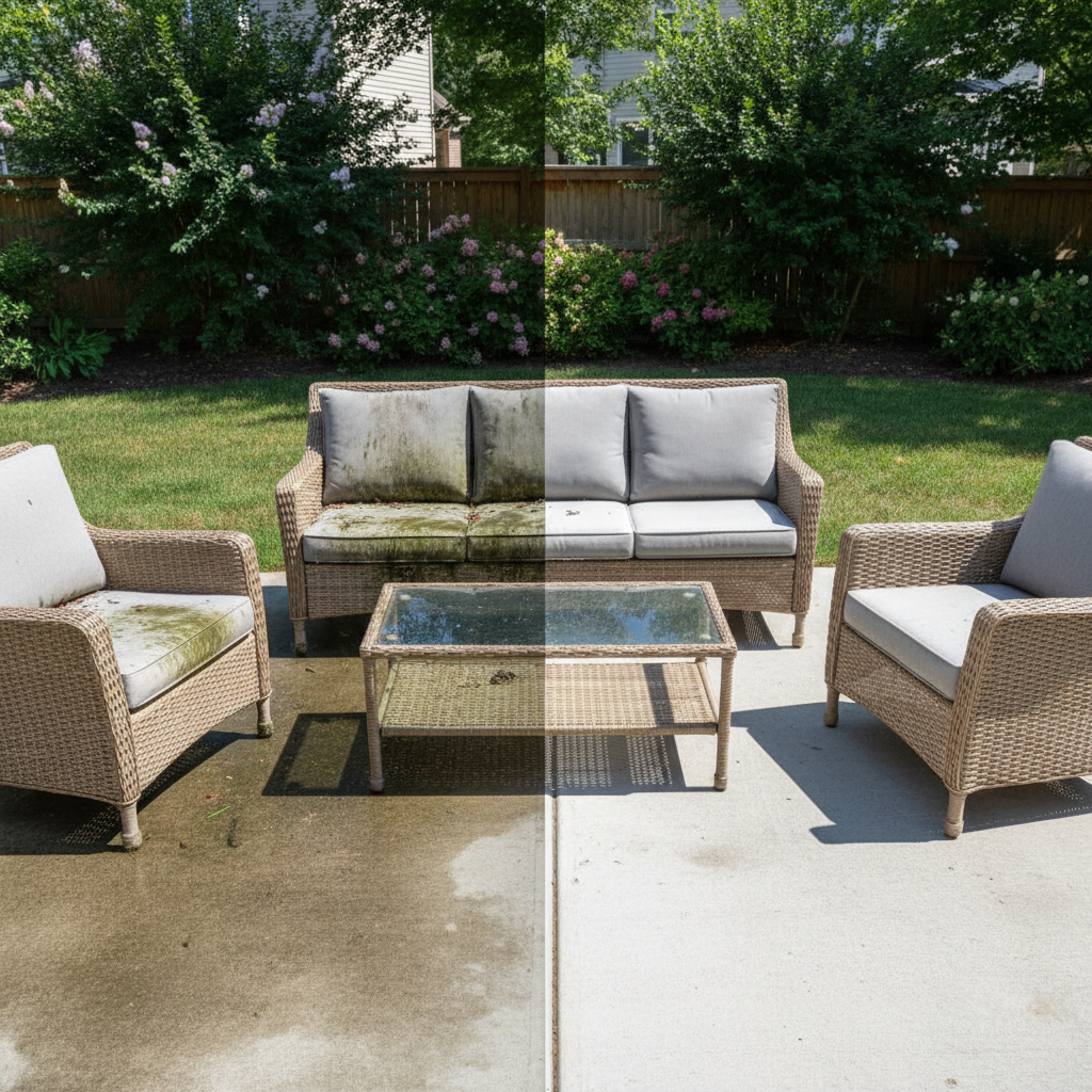 How to Clean Outdoor Furniture with a Pressure Washer