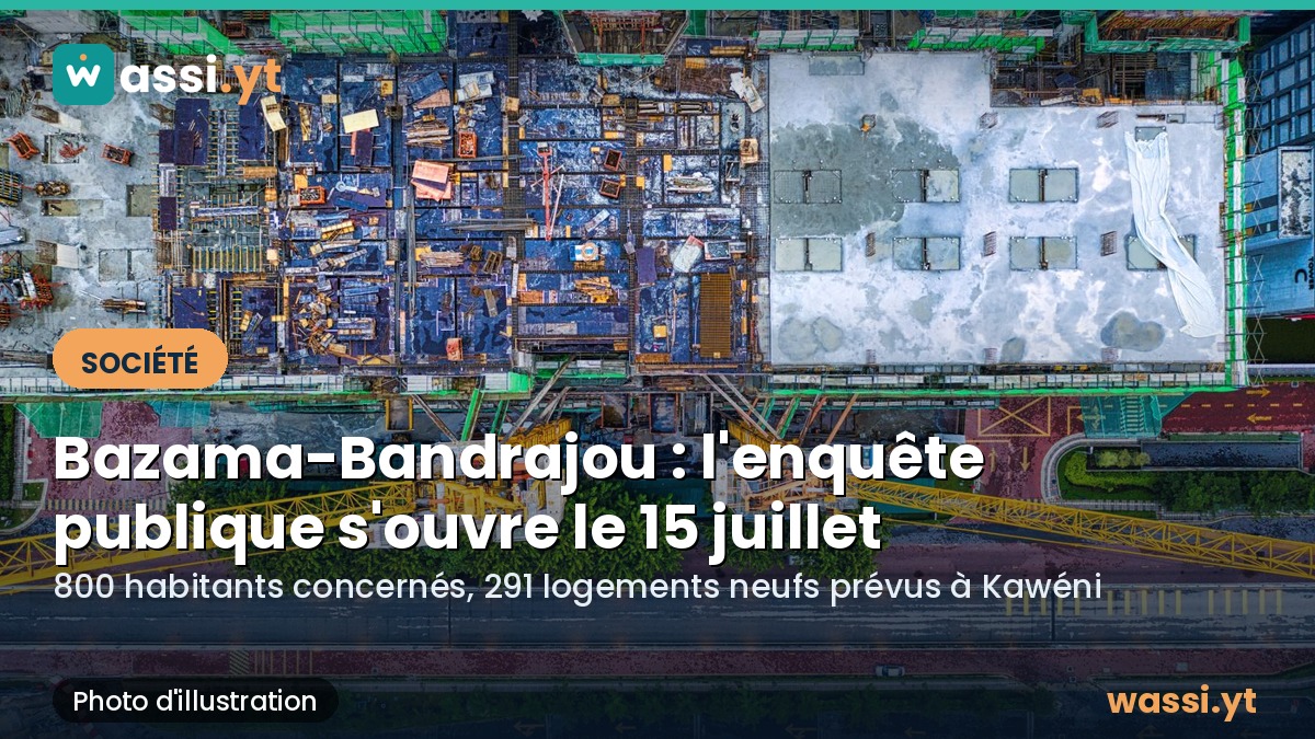 Kawéni : le projet de réhabilitation de Bazama-Bandrajou entre en enquête publique le 15 juillet