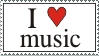 i love music stamp
