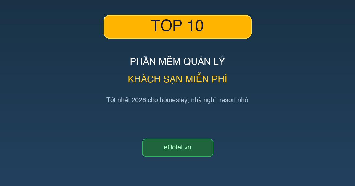 Top 10 PMS miễn phí