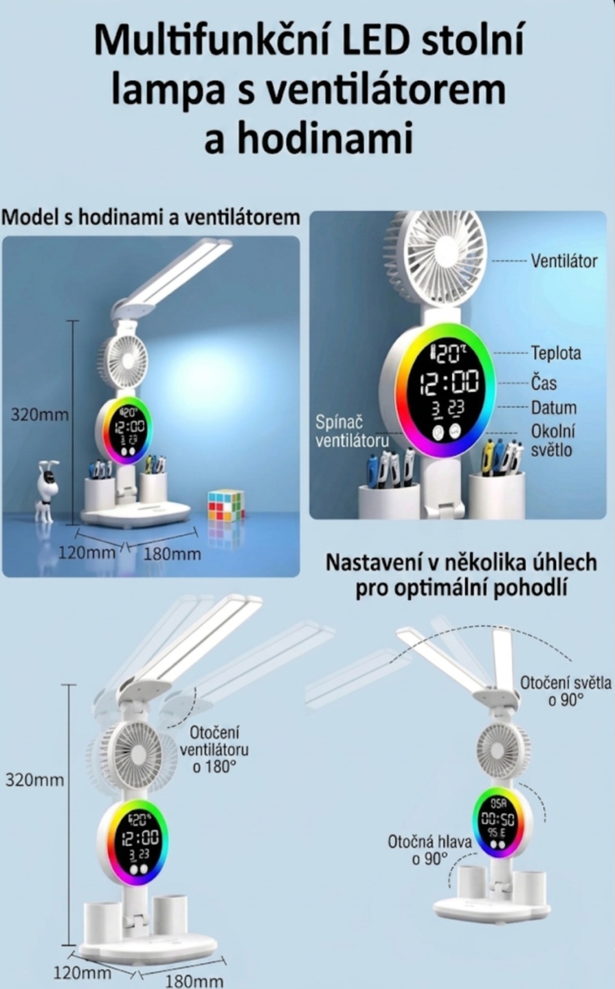 LED Desk Lamp 4in1