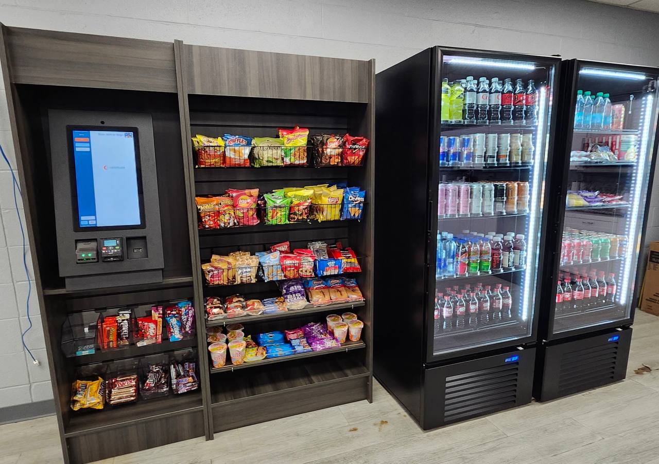 AI-powered smart coolers and micro market at a Houston business