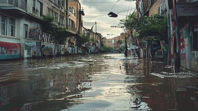 flooded streets