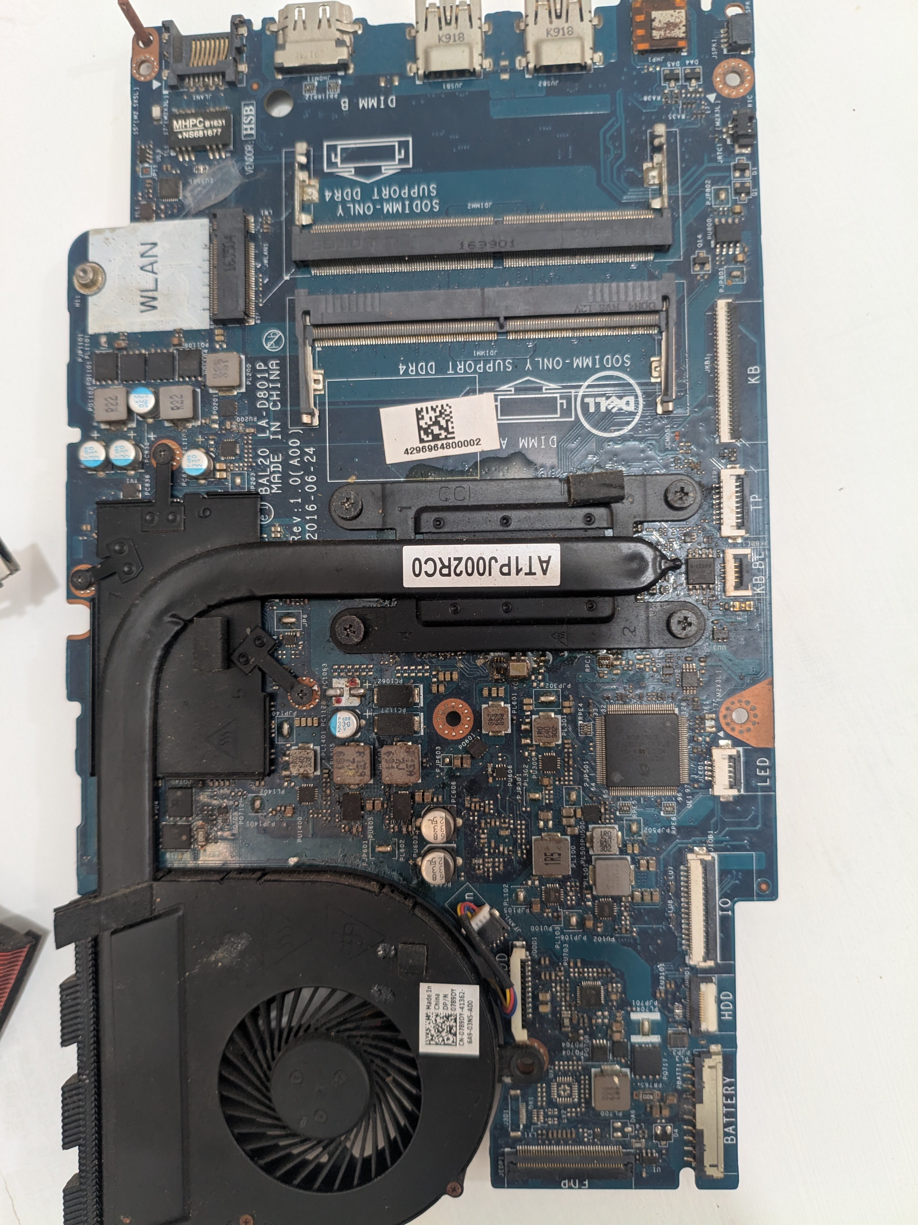 Motherboard Dell Inspiron 14 (BAL20 LA-D801P)