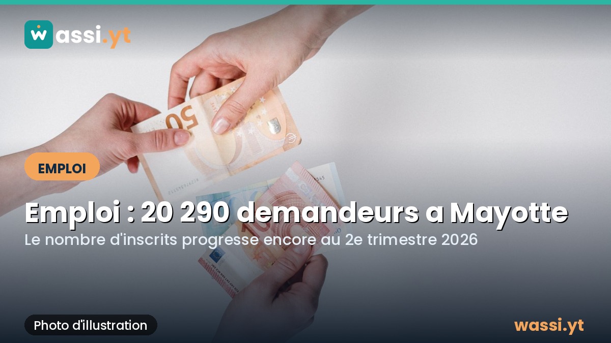 Emploi a Mayotte : 20 290 demandeurs d'emploi au 2e trimestre 2026