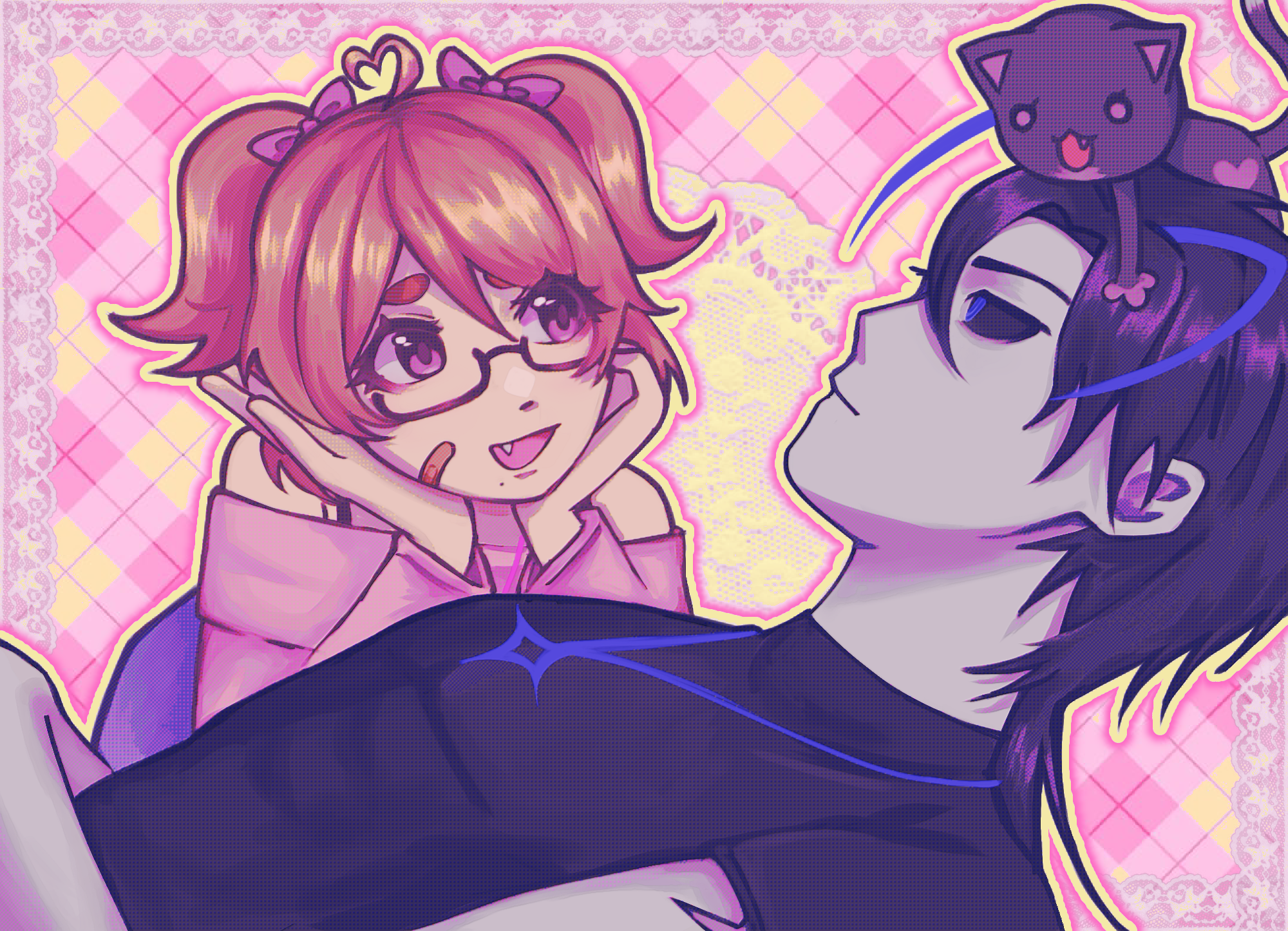 feb 21, art of mio pestering jun about something stupid!! + molly appearance